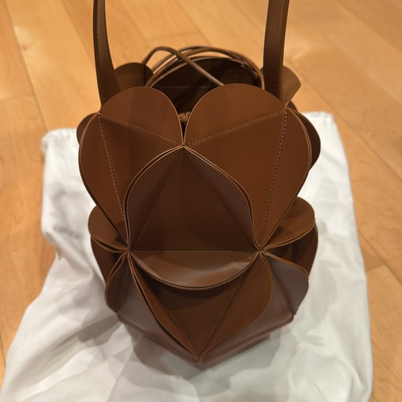 NWOT Coperni Brown Leather Bucket Bag